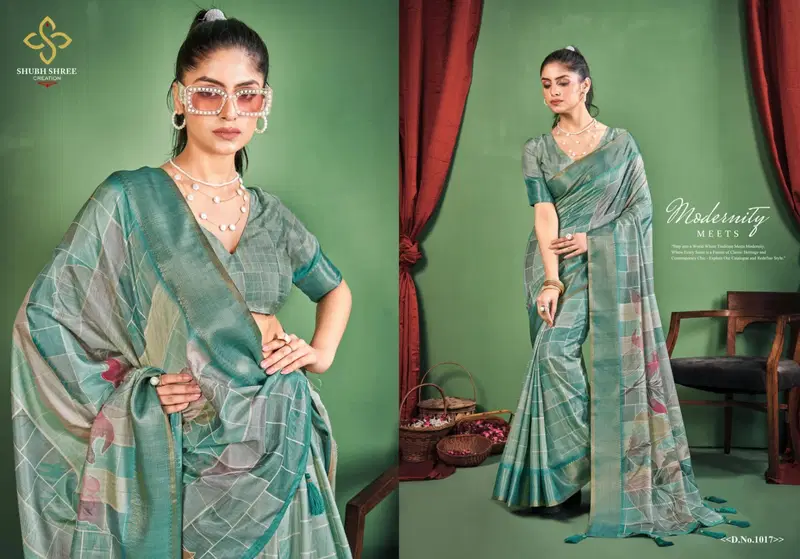 Toral Dizital By Shubh Shree Dola Silk Designer Sarees Exporters In India